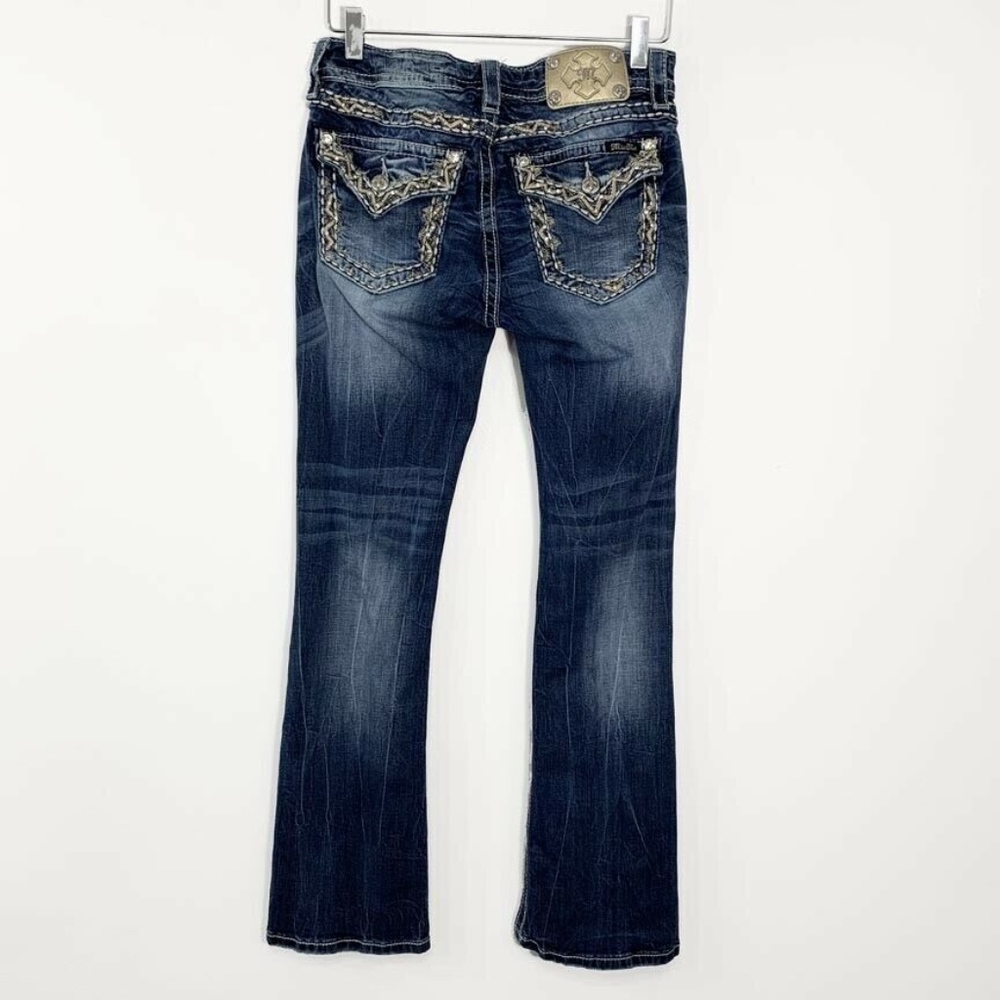 Miss Me Womens Size 28 Boot Cut Jeans Mid Rise - Picture 5 of 8